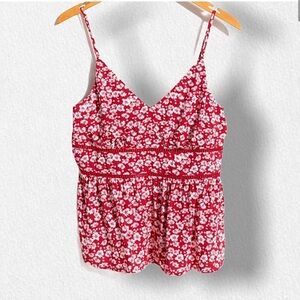 Francesca's Collections Mauve Floral Tank